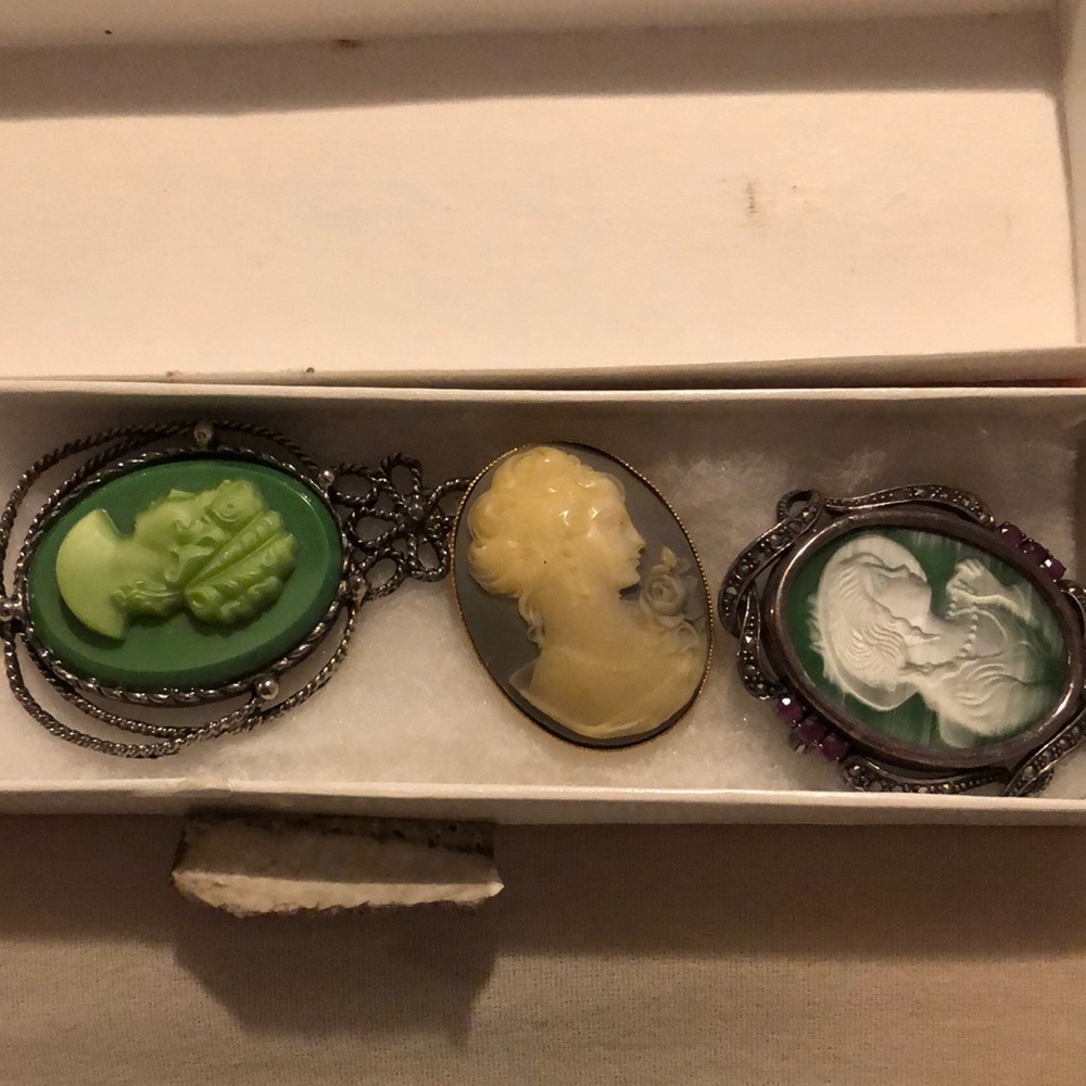 Cosmetic cameos pins